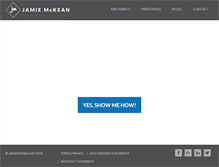 Tablet Screenshot of jamiemckean.com
